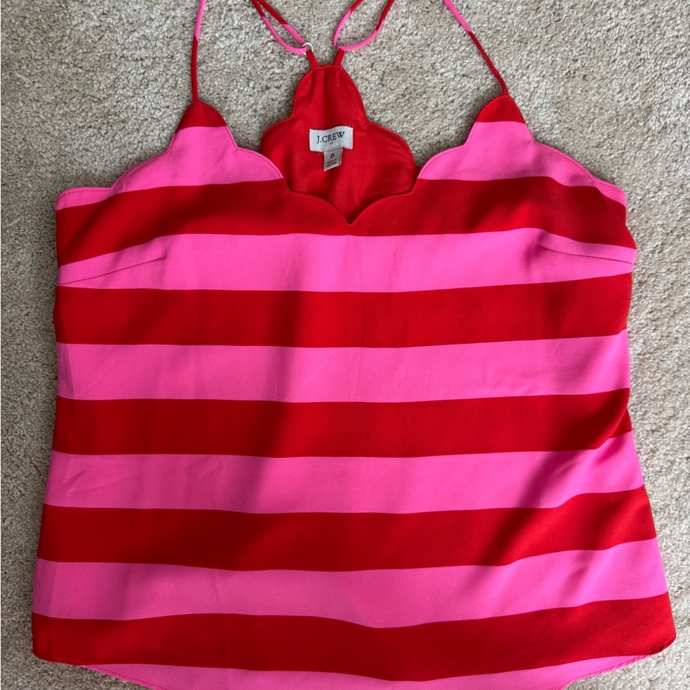 J. Crew Vibrant  Striped Cami Top-6 - Picture 3 of 6